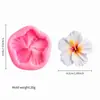 Molde de silicona de flor de hibisco DIY resina fondant pastel chocolate arcilla molde de flor de hibisco silicona de grado alimenticio