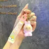 Chaveiro Criativo de Cavalo Arco-Íris Unicórnio Desenho Animado Feminino Fofo Ins Chaveiro Pingente para Mochila de Estudante Pequeno Presente