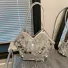 Bolsa Sequinada de Nicho Grande Capacidade 2026 Nova Elegante Versátil Bolsa de Mão Moda Bolsa de Ombro/Axila para Mulheres