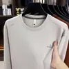 Sudadera para hombre talla grande de exportación transfronteriza más de 150 kg 2026 otoño/invierno nueva sudadera para hombre de manga larga con cuello redondo