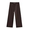Pantalones de Pierna Ancha con Forro Polar Estilo Americano Hot Girl para Mujer Otoño e Invierno Cintura Baja Rectos Dummy Holgados Ajustados Duraderos