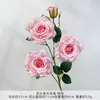 Flores Artificiais Rosa Diana Rosa de Quatro Cabeças Rosa Perfumada Arranjo de Flores para Salão de Casamento Rosa Artificial Flor de Seda Comércio Exterior Transfronteiriço