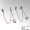Aleación Cadena de Seguridad de Tres Vías Cadena de Extensión Colgante de Cadena Material Accesorios en Forma de Corazón Cadena para Pulsera DIY con Cuentas Accesorios