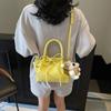 Bolso Pequeño de Moda Trendy Bolso Balde Plisado Bolso Nuevo de Moda para Mujer Bolso de Hombro Bolso Cruzado Bolso Simple Versátil