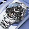 Novo Modelo de Ponta da Weibao Long com Relatório de Certificação, Relógio Mecânico Automático Masculino com Calendário Perpétuo de Diamante Genuíno para Vendas Transfronteiriças