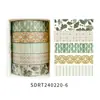 O tempo voa conjunto de fitas para diário material decorativo fita para diário e adesivo de fita de papel à vista atacado