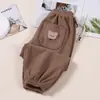 Pantalones de pana para niños de 1 a 15 años, nuevos para Primavera y Otoño, pantalones casuales para hombre y mujer, pantalones de exterior, modernos