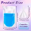 En Stock Al Por Mayor Disponible en Múltiples Tamaños A Prueba de Fugas Duradero Universal Dispensador de Líquido Bolsa Transparente de Fondo Plano con Boquilla de Dispensación