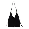 Bolsa Tote Retro de Lado Suave y Mate para Mujer 2025 Verano Nueva Gran Capacidad Simple Versátil para el Trabajo Hombro Cruzada