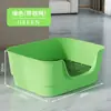 Bandeja de arena para gatos extra grande de estilo abierto, inodoro para gatos y perros, bañera de plástico anti-salpicaduras, artículos para mascotas estilo bañera para mascotas medianas y grandes