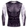 Camiseta de manga comprida masculina, manga comprida transfronteiriça, gola redonda, camuflagem ao ar livre, roupas de fitness, camiseta