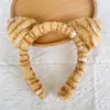 Diadema de felpa antideslizante para mujer, diadema para el pelo, accesorios para el pelo, máscara facial de dibujos animados linda nueva