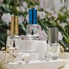 Fábrica en stock, venta directa, botella de vidrio cosmético, 15 ml, pegamento para esmalte de uñas negro, botella de esmalte de uñas a prueba de luz, oferta especial, botella de pegamento para esmalte de uñas