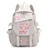 Mochila Anime Desenho Animado Bocchi the Rock, Pedra Solitária, para Meninas, Alunos do Ensino Fundamental e Médio, Bolsa de Ombro Duplo de Grande Capacidade