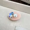 Grampo de Cabelo Colorido com Strass em Formato de Coração Presilha Bico de Pato Fofo Coração Quebrado Grampo Lateral para Cabelo Grampo para Franja Acessórios de Cabelo para Mulheres Atacado