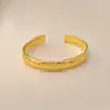 Pulsera Abierta de Metal Ojo de Gato para Mujer, Venta Directa de Fábrica, En Stock, Joyería Sólida de Gama Alta, Soporta Dropshipping
