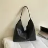 Bolsa de ombro tecida color block de alta qualidade transfronteiriça, bolsa de axila da moda e versátil, bolsa grande de alta capacidade para o dia a dia