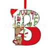 Colgante de Letra Inglesa Nuevo y Creativo Transfronterizo Acrílico Plano Árbol de Navidad Decoración para Fiesta en Casa Regalo