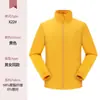 Jaqueta softshell personalizada para homens e mulheres, jaqueta sem capuz, peça única, roupa de montanhismo para exterior à prova de vento e à prova d'água com logotipo impresso ou bordado