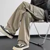 Pantalones Funcionales a Prueba de Viento para Hombre Estilo Americano Primavera Otoño Nuevos Bolsillos Pantalones Cargo Holgados Versátiles Moda Casual Tallas Grandes Pantalones Largos