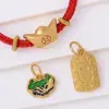 Novo verão antigo Fa Ya símbolo de segurança dourado lingote de ouro cadeado de longa vida acessórios de joias diy material de pingente atacado