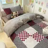 Juego de ropa de cama de tres piezas para dormitorio de estudiante universitario, sábanas de algodón puro, funda de edredón, sábana bajera, nuevo modelo 2026, adecuado para todas las estaciones