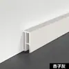 Rodapié Continuo Ultraestrecho de 2 cm de Aleación de Aluminio Línea de Esquina Invisible Empotrada Rodapié Metálico Minimalista Expuesto y Oculto