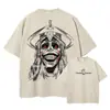 Camiseta Sung Jin Woo Transfronteriza Aliexpress Anime Talla S - Solo - Camiseta de Algodón Lavada Retro Plana