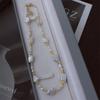 Collar de Perlas Barrocas Irregulares de Agua Dulce Natural Diseño Nicho Elegante Lujo Accesible Collar de Perlas Apiladas para Mujer