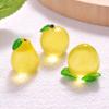 Novo Lindo Fruta Simulação Micro Paisagem DIY Ornamento Luminoso Melancia Morango Uva Resina Artesanato