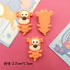 Color gelatina oso de dibujos animados tigre cachorro accesorios de resina diy pegamento de crema funda de teléfono tocado pasador pegatinas decorativas