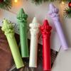 Jiahui Mei Molde de Silicona para Vela de Papá Noel DIY Vela de Aromaterapia Navideña Decoración Herramienta de Pulido