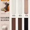 Calcetines Lisos Básicos de Media Pantorrilla para Otoño e Invierno, Calcetines de Algodón Puro, Calcetines Beige para Mujer, Zapatos Birkenstock, Calcetines de Maternidad, Calcetines Holgados para Mujer