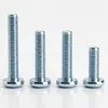 Tornillos Galvanizados de Alta Resistencia Cabeza Redonda Phillips Grado 8.8, Pernos Galvanizados Azules y Blancos Cabeza de Pan Tail Plana, Estándar Nacional M2M3M4-M6M8