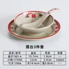 Tigela retrô de melamina dupla felicidade, louça antiga de restaurante de hot pot, tigela tradicional de hot pot estilo urbano vintage dos anos 90 Zhuguangyu