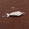 Pingente Geométrico Peixe Koi com Banho de Ouro Real 14K Retentor de Cor Acessórios para Pulseira Colar Brincos de Joias Feitas à Mão DIY