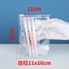 Soporte Envío Directo Bolsa Ziplock de PVC Transparente Engrosado Joyería Aretes Boca Plana Embalaje Almacenamiento Sellado Bolsa de Joyería