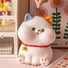 Novo Cofrinho Gato com Sino Infantil Grande Capacidade Entra e Sai Cofrinho Decorativo para Estudo Infantil Presente Dia das Crianças