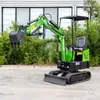 Excavadora compacta de orugas para limpieza de obras y demolición, adecuada para demolición en interiores y construcción en espacios reducidos.; excavadora miniatura