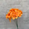 Flores artificiais laranja buquê falso feito à mão flores de seda para casamento flores decorativas artificiais atacado arranjo de flores para casamento