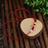 Contas de jade de mão com cordões penduráveis, pontas de cordão em fatia de jade, nó chinês DIY, sachês em estoque, ornamentos de jade e cordões decorativos para pendurar
