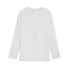Camiseta Bordada de Manga Larga 100% Algodón 230g Ropa para Hombre Tops de Verano para Hombre Camisetas Camisas Publicitarias Culturales Camisetas de Verano Personalizadas