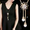 Cadena Larga de Suéter Soul Lighthouse Casual Moda para Mujer Más Fácil de Combinar Otoño e Invierno Collar Largo Borla Colgante para Ropa Accesorios