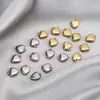 Acero Inoxidable Chapado en Oro Real Colgante Pequeño de Corazón de Durazno Colgante de Color Oro 18K Hecho a Mano Accesorios para Joyería DIY