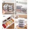 Caixa Organizadora de Temperos e Frutas Secas, Caixa Selada Multicamadas de Pimenta de Sichuan e Anis Estrelado, Caixa Multicamadas à Prova de Poeira e Umidade para Armazenamento de Alimentos