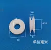 Polea de Nylon en V con Agujero Pasante Polea de Plástico Polea Guía Polea para Riel de Ángulo de Acero Polea de Plástico