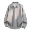 Sudadera de peso pesado de cachemira sintética para hombre, polo casual de manga larga de corte holgado para otoño, versátil top de media cremallera