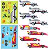 Compra Directa Transfronteriza [Calificación Ce.Cpc] 6 Hojas/Paquete Coche de Carreras Ensamblaje DIY Juguete Rompecabezas para Niños Pegatinas Producto Nuevo