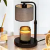 Nueva lámpara de mesa de aromaterapia negra sin llama transfronteriza, lámpara regulable para derretir cera de aceite esencial, lámpara de mesa para ambiente de dormitorio