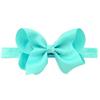 40 colores joyería infantil europea y americana hecha a mano color sólido flor rizada lazo diadema para bebé diadema de alta elasticidad 608